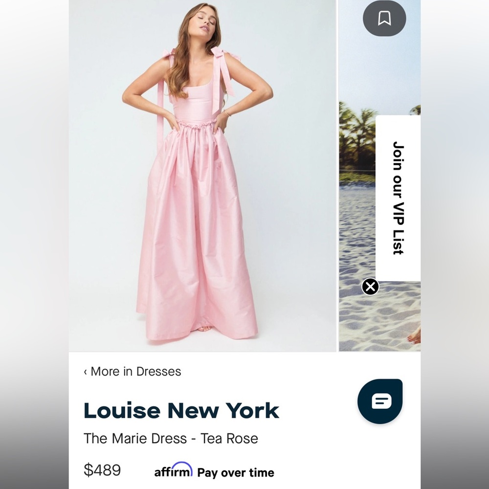 Louise New York tea rose dress